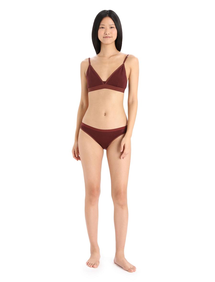 Espresso Women's Icebreaker Merino Siren Bra One Piece & Sets | USA 1743GSOL